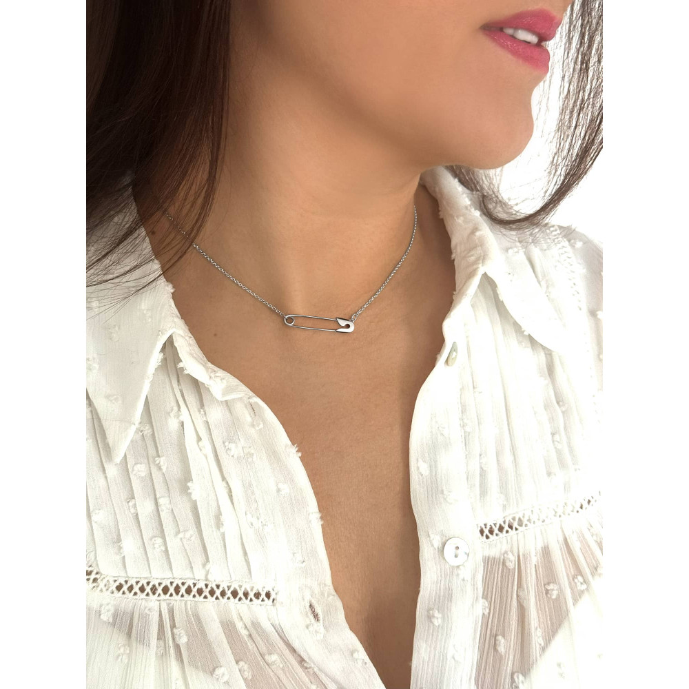 Срібне кольє Шпилька (1084) - 2