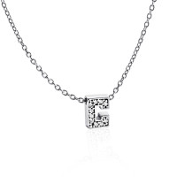 Срібне кольє з літерою С (1103-С) Нещодавно переглянуті