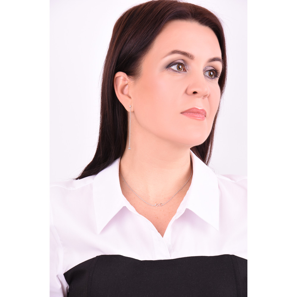 Срібне кольє Нескінченність (1116) - 2