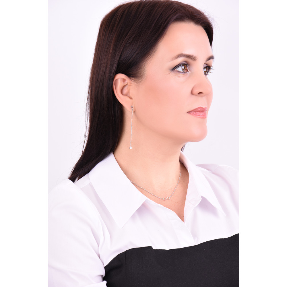 Срібне кольє Нескінченність (1116) - 3