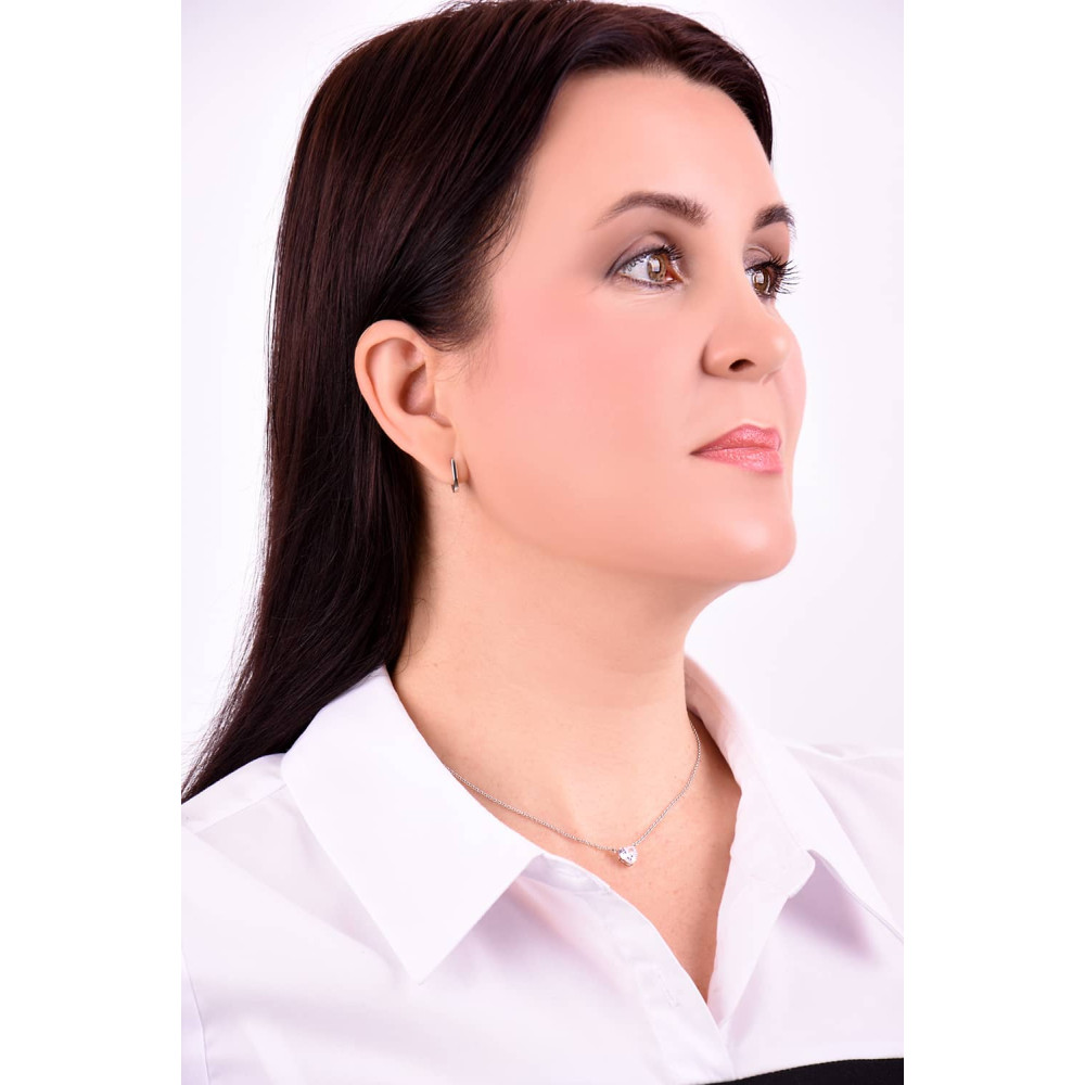 Срібне кольє Серце (1118) - 3