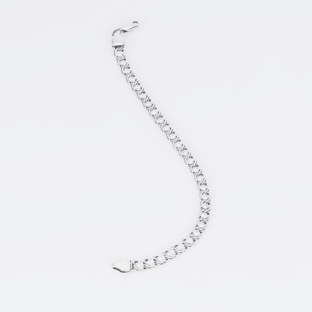 Срібний браслет бісмарк арабський з каміннями (2005.1к) - 1