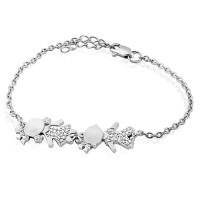 Срібний браслет Хлопчик і дівчинка (2059) Рекомендації для вас