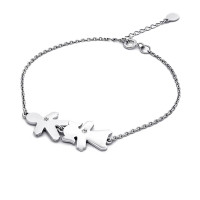 Срібний браслет Хлопчик і дівчинка (2084) Рекомендації для вас