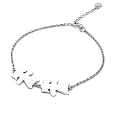 Срібний браслет дві дівчинки (2088)