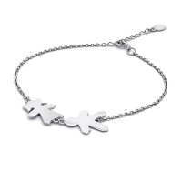 Срібний браслет Хлопчик і дівчинка (2090) Рекомендації для вас
