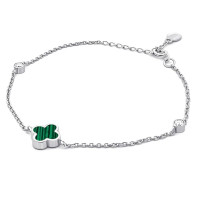 Срібний браслет Конюшина з малахітом (2097.1) Рекомендації для вас