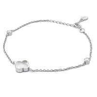 Срібний браслет Конюшина з перламутром (2097.2) Нещодавно переглянуті