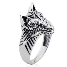 Срібна каблучка Вовк (3700)