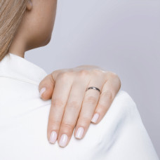 Срібна каблучка Обручка (3725) - 2