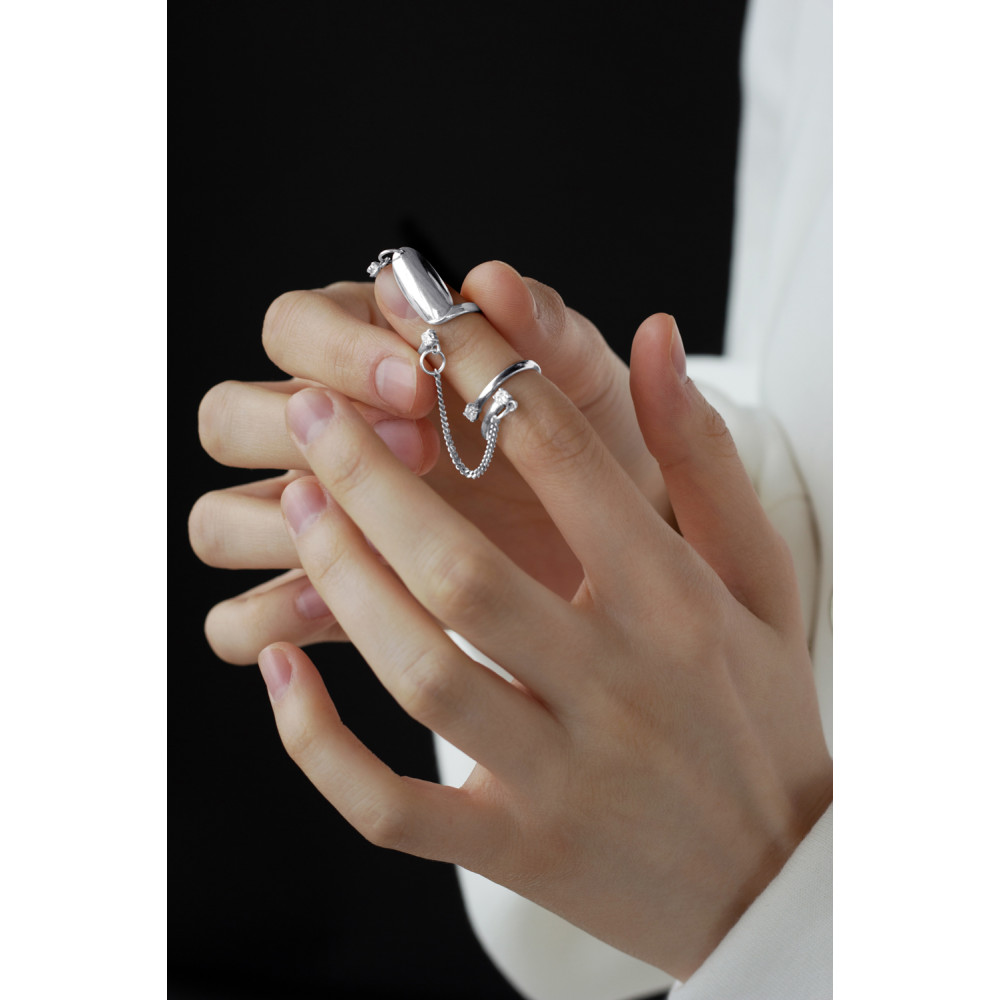 Срібна каблучка Нігтик (3747) - 6