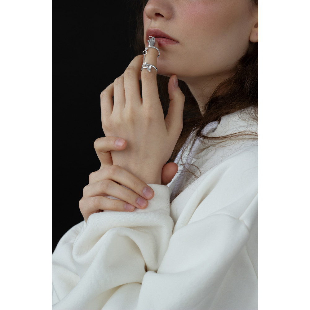 Срібна каблучка Нігтик (3747) - 5