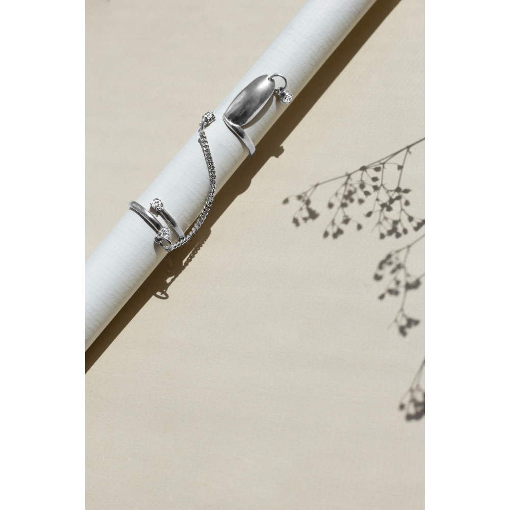 Срібна каблучка Нігтик (3747) - 4