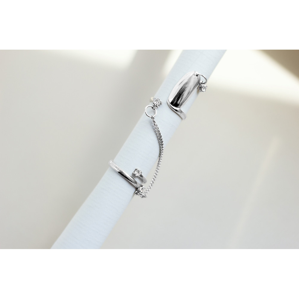 Срібна каблучка Нігтик (3747) - 3