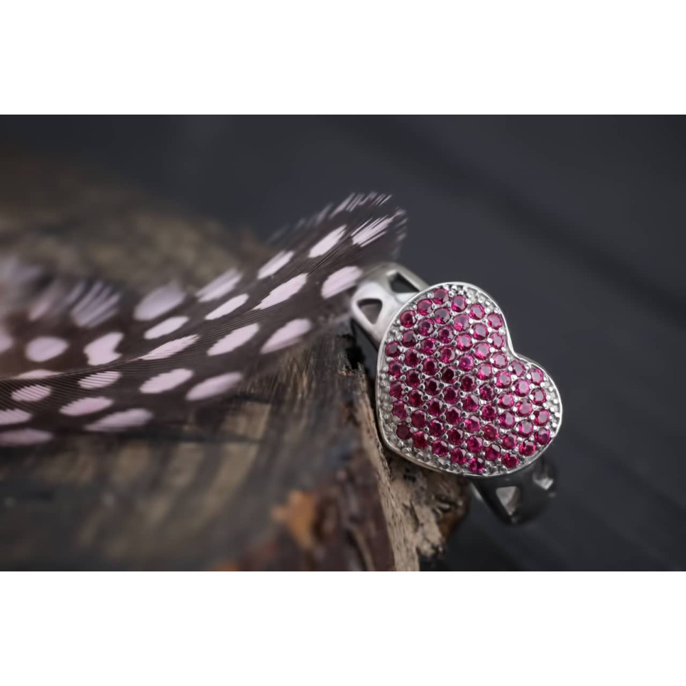 Срібна каблучка Серце (3748) - 2