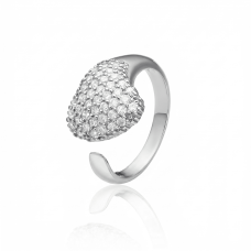 Серебряное безразмерное  кольцо (3774 )