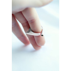 Серебряное  безразмерное кольцо  (3804) - 2