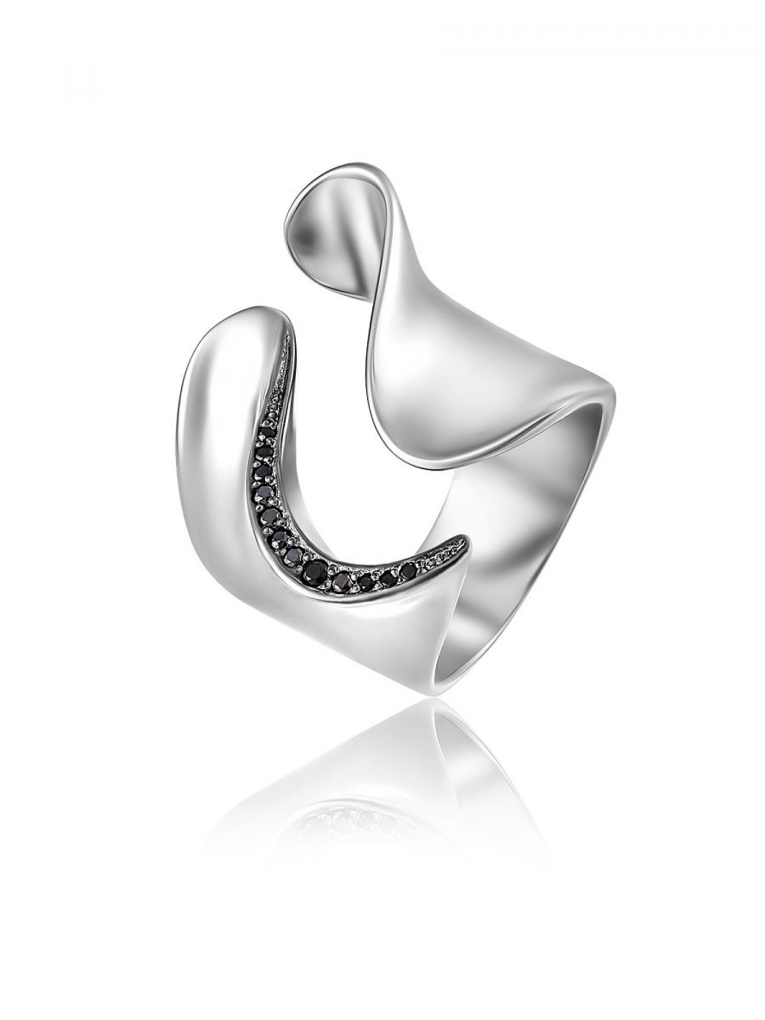 Серебряное безразмерное кольцо (3806)