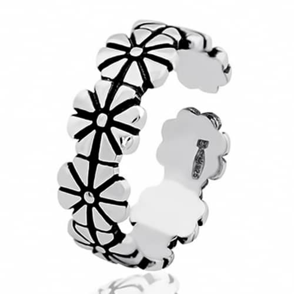 Срібна безрозмірна  каблучка (3829) - 1