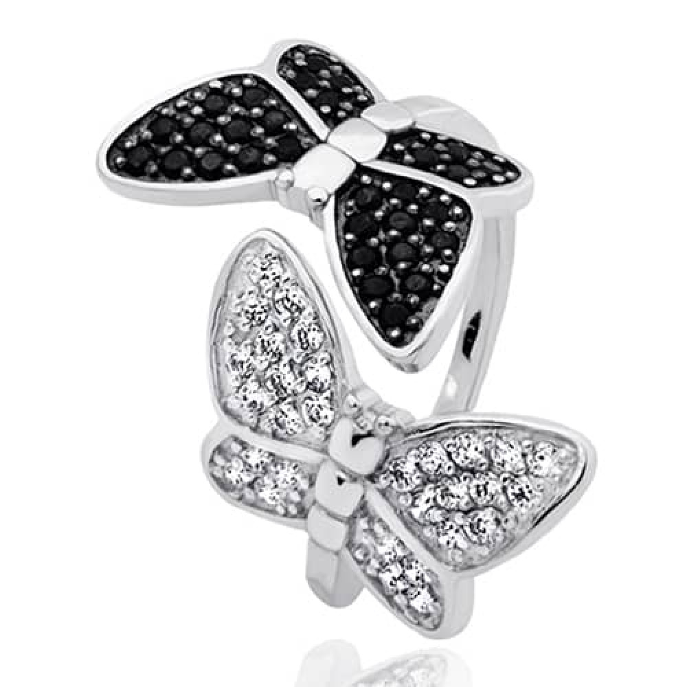 Срібна каблучка Метелики (3838) - 1