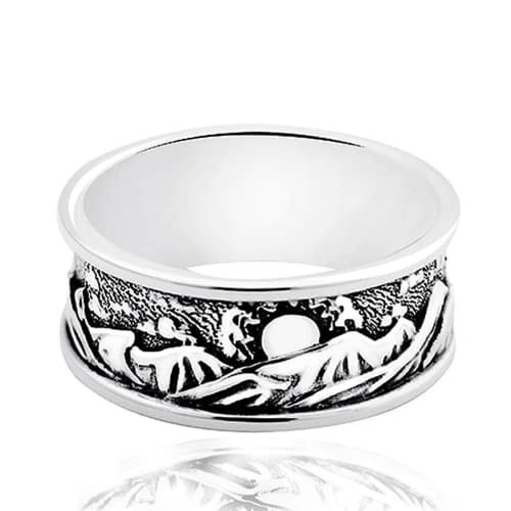 Срібна каблучка День та ніч (3859) - 1