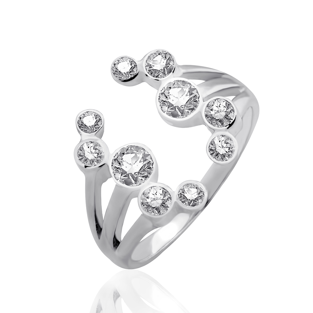 Срібна безрозмірна каблучка Сузір'я (3861) - 1