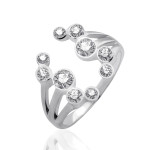 Серебряное безразмерное кольцо Созвездие (3861) - комплект