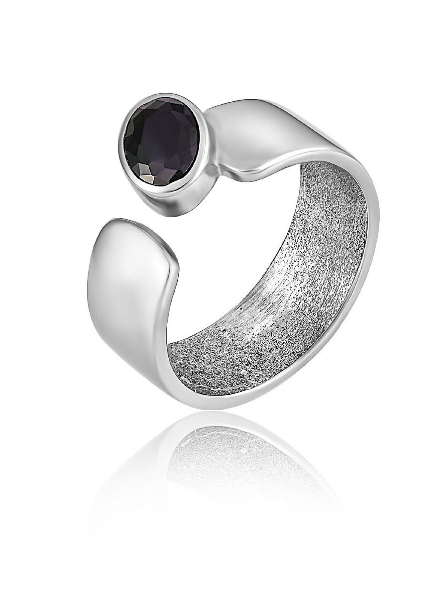 Женское серебряное безразмерное кольцо (3863)