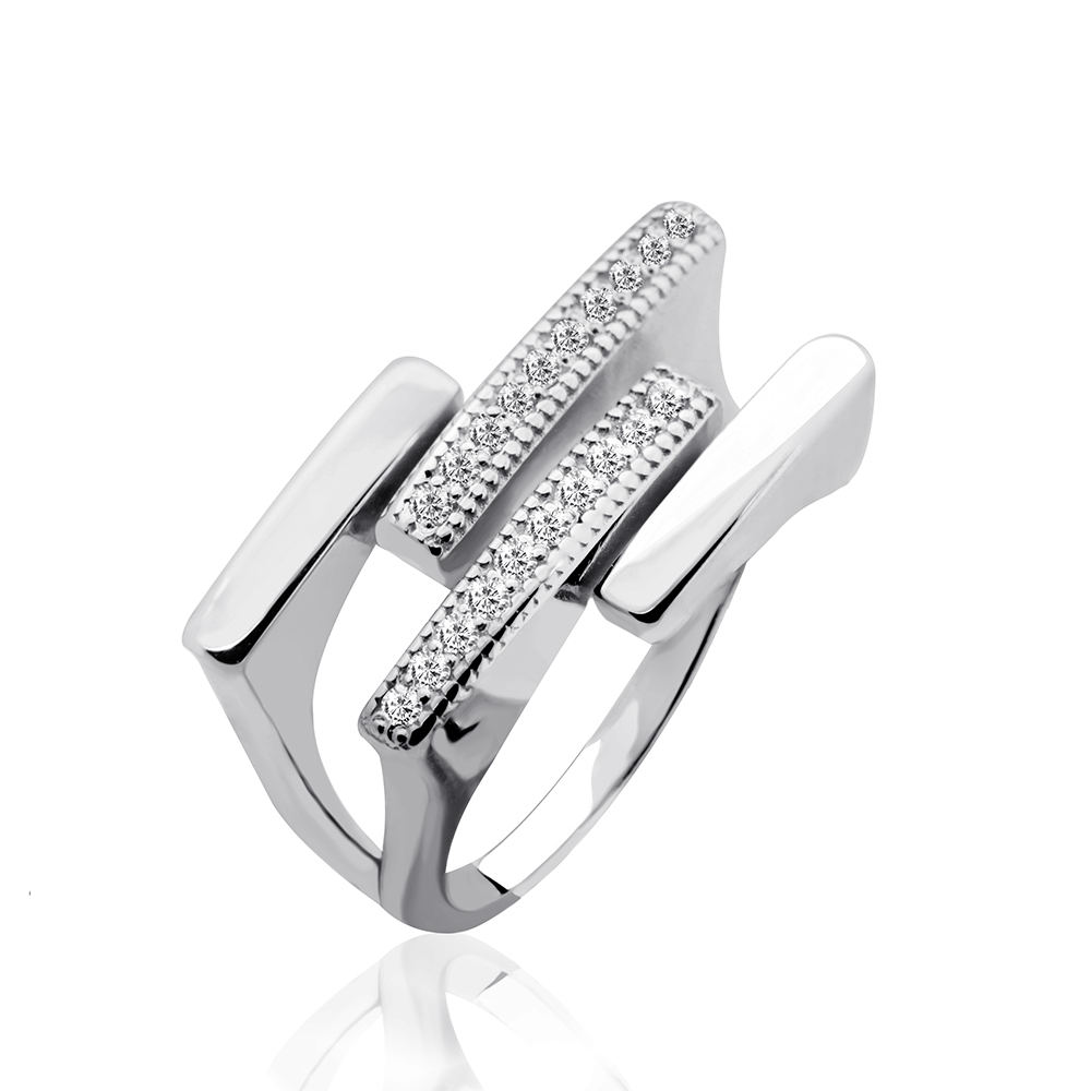 Жіноча срібна каблучка Паралель (3867) - 1