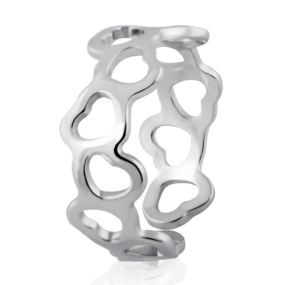 Жіноча срібна безрозмірна каблучка (3911) - 1