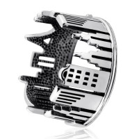 Безрозмірна срібна каблучка Місто (3937) Рекомендації для вас