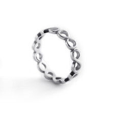 Срібна каблучка Нескінченність (3946)