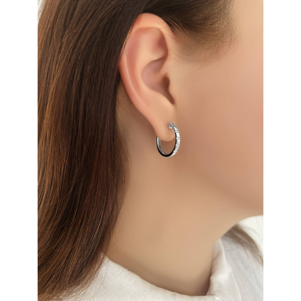 Срібні сережки (40006) - 6