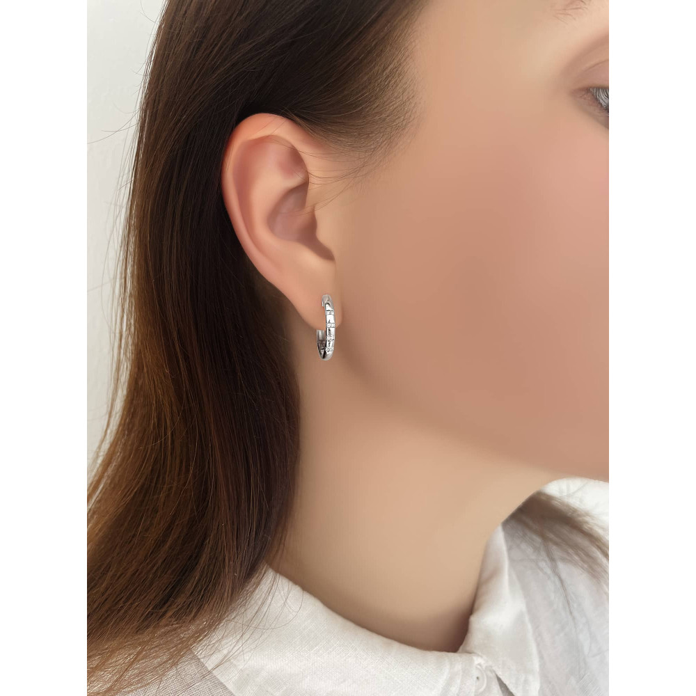 Срібні сережки (40006) - 5