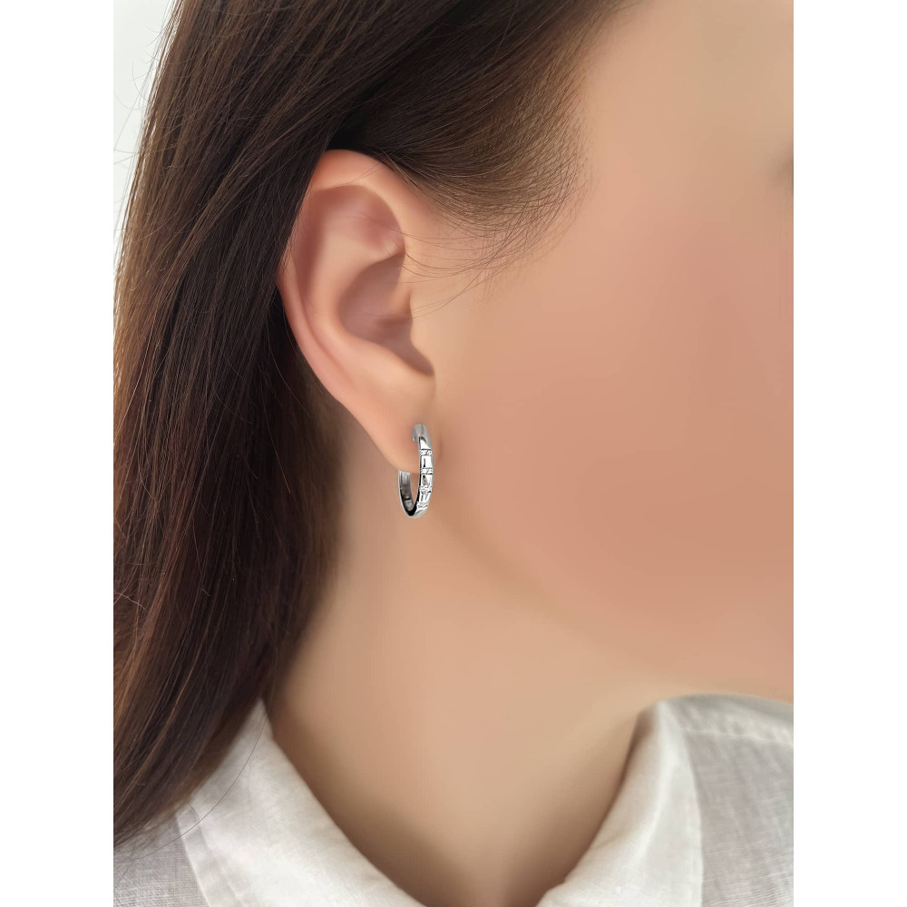 Срібні сережки (40006) - 4