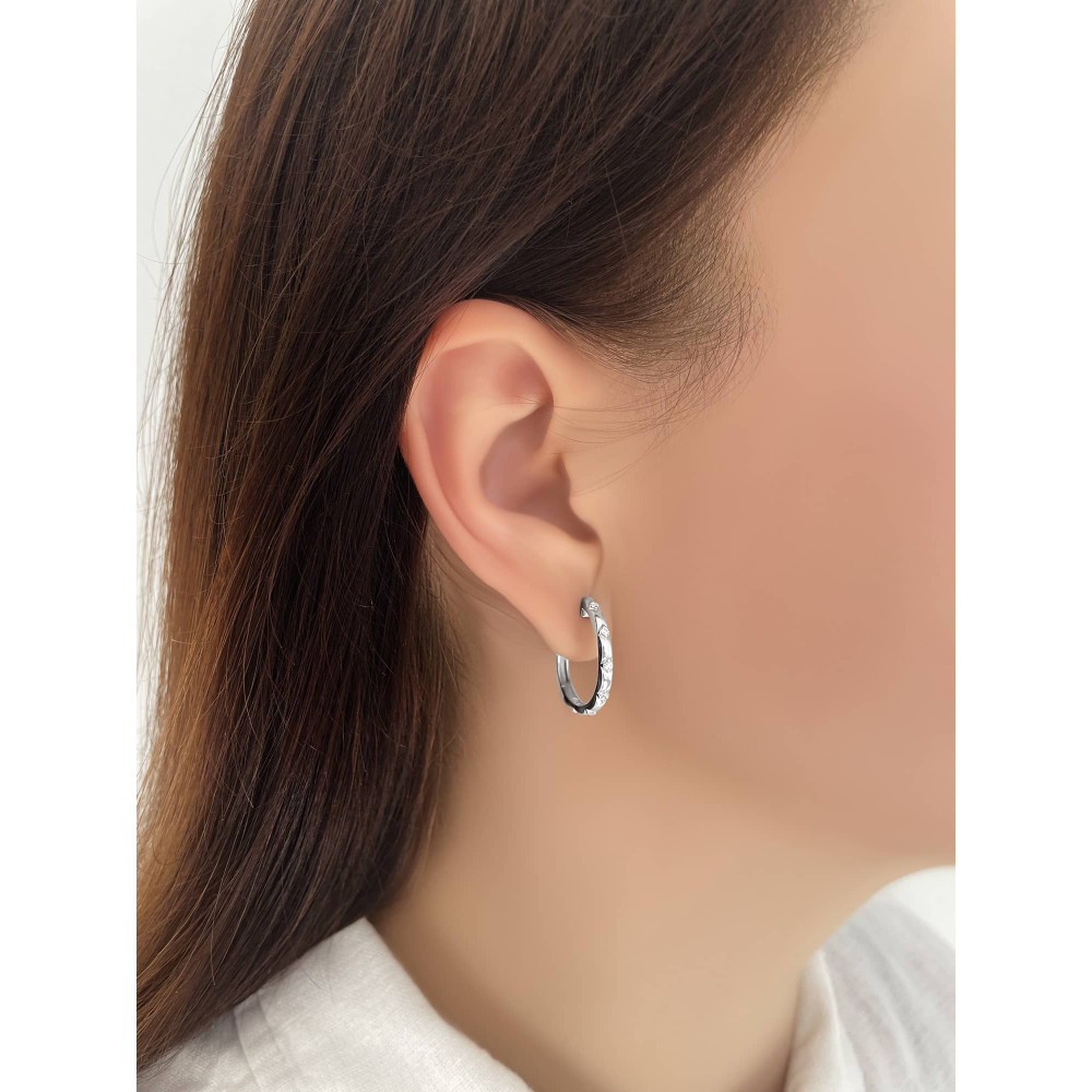 Срібні сережки (40006) - 3