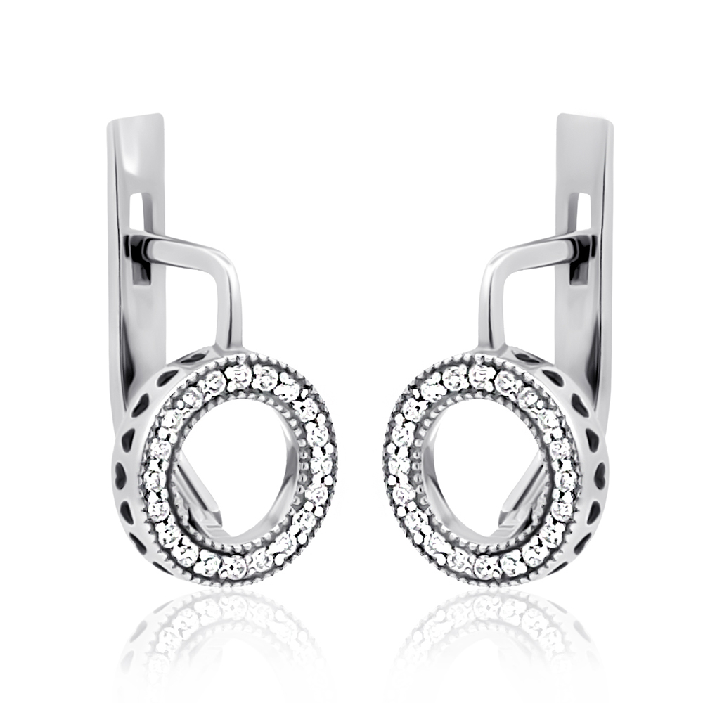 Срібні сережки (40008) - 1