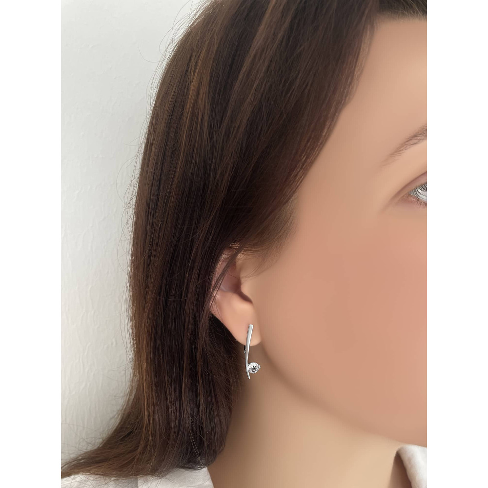 Срібні сережки (40009) - 3