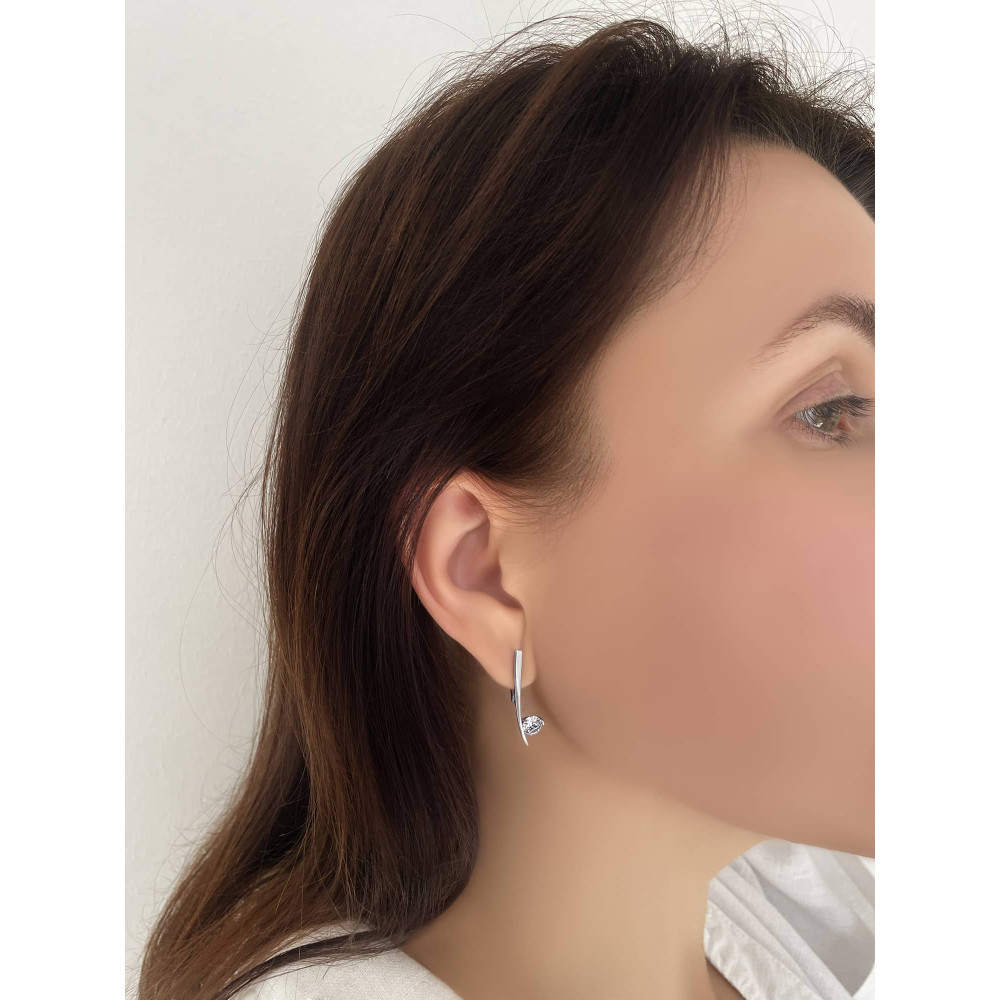 Срібні сережки (40009) - 2