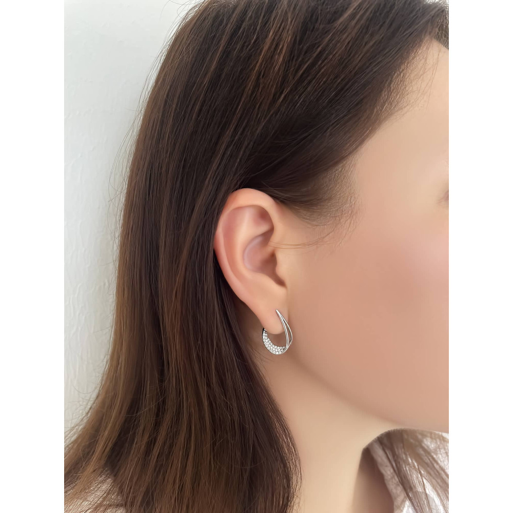 Срібні сережки (40015) - 2