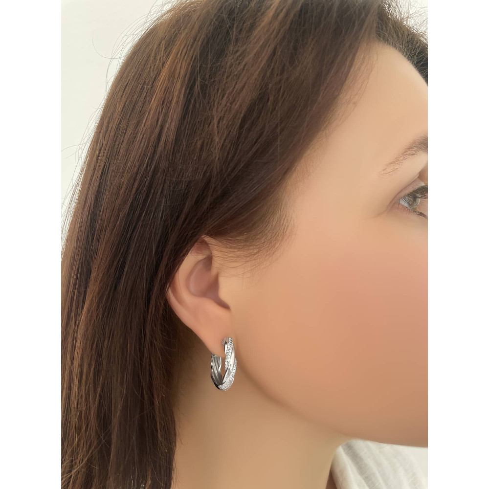 Срібні сережки (40016) - 3