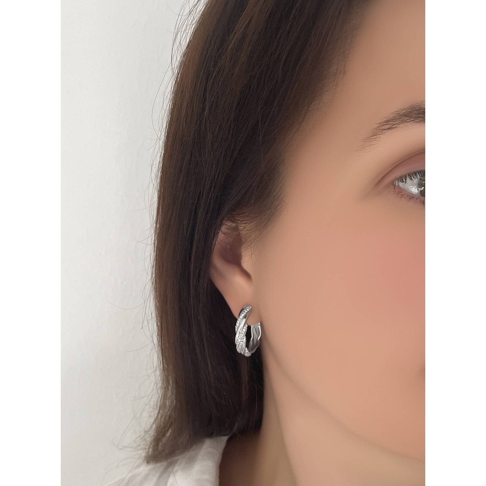 Срібні сережки (40016) - 2