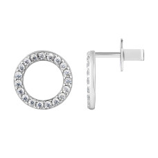 Срібні сережки-гвоздики (40029)