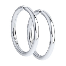 Срібні сережки конго 10 мм (40030)