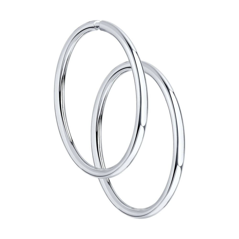 Срібні сережки конго 15 мм (40031) - 1