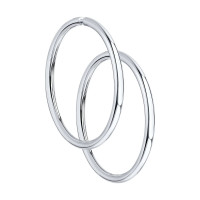 Срібні сережки конго 15 мм (40031) Рекомендації для вас