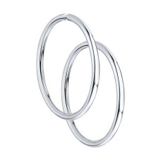 Срібні сережки конго 15 мм (40031)