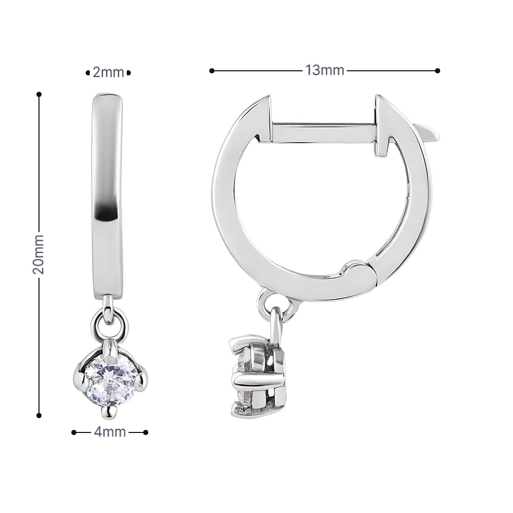 Срібні сережки (40032) - 7