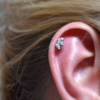 Срібна сережка для хеліксу (40034) Рекомендації для вас