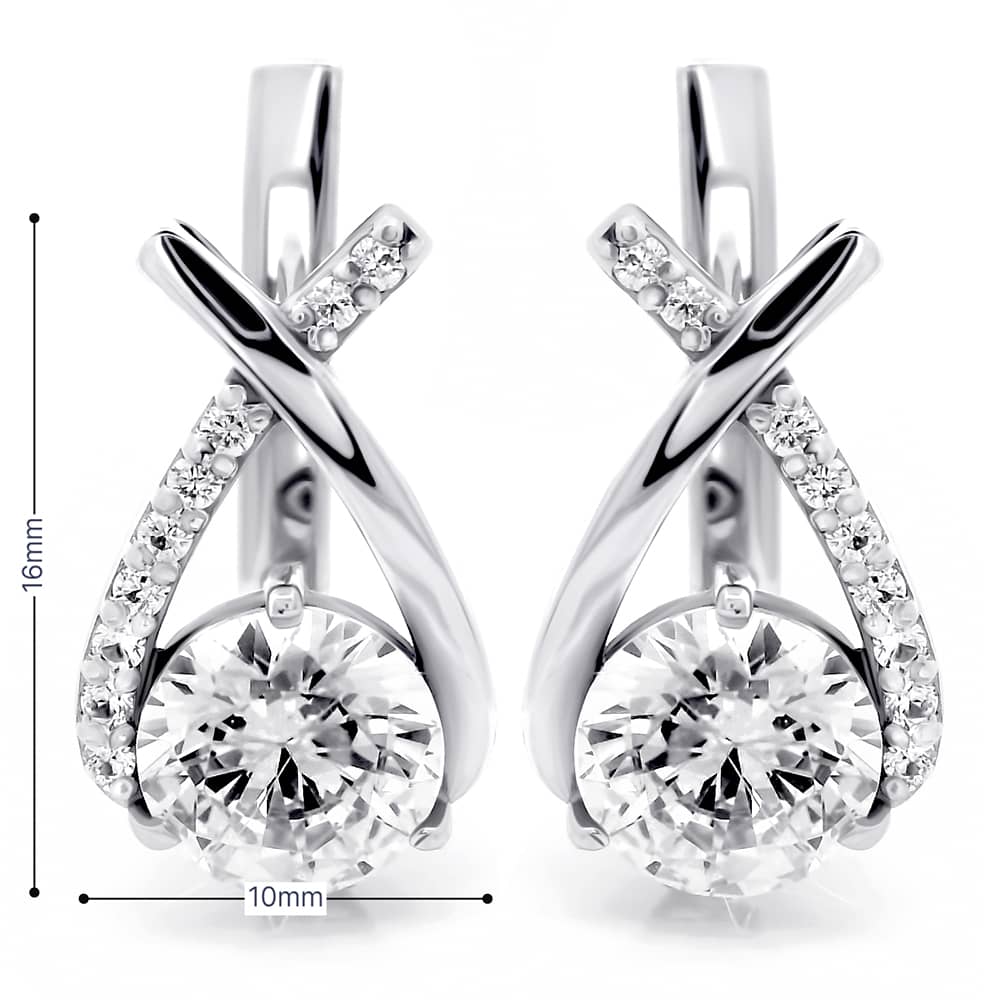 Срібні сережки (40044) - 5